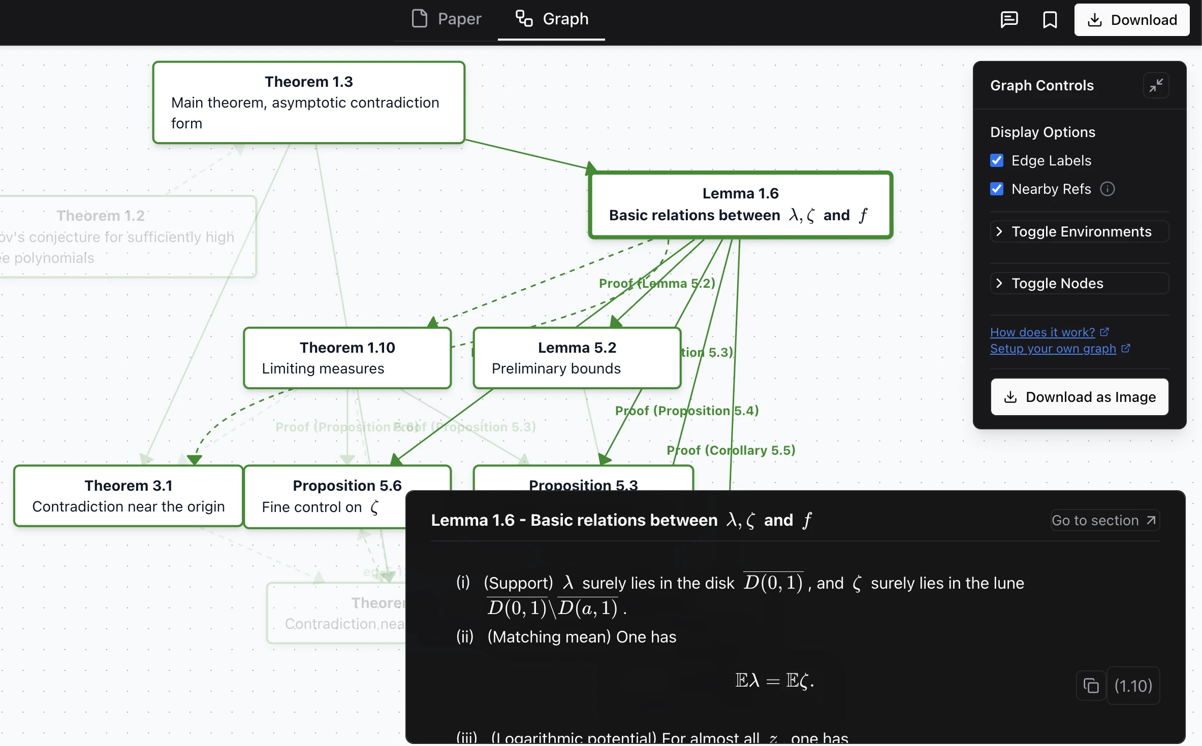 ScienceStack Graph View