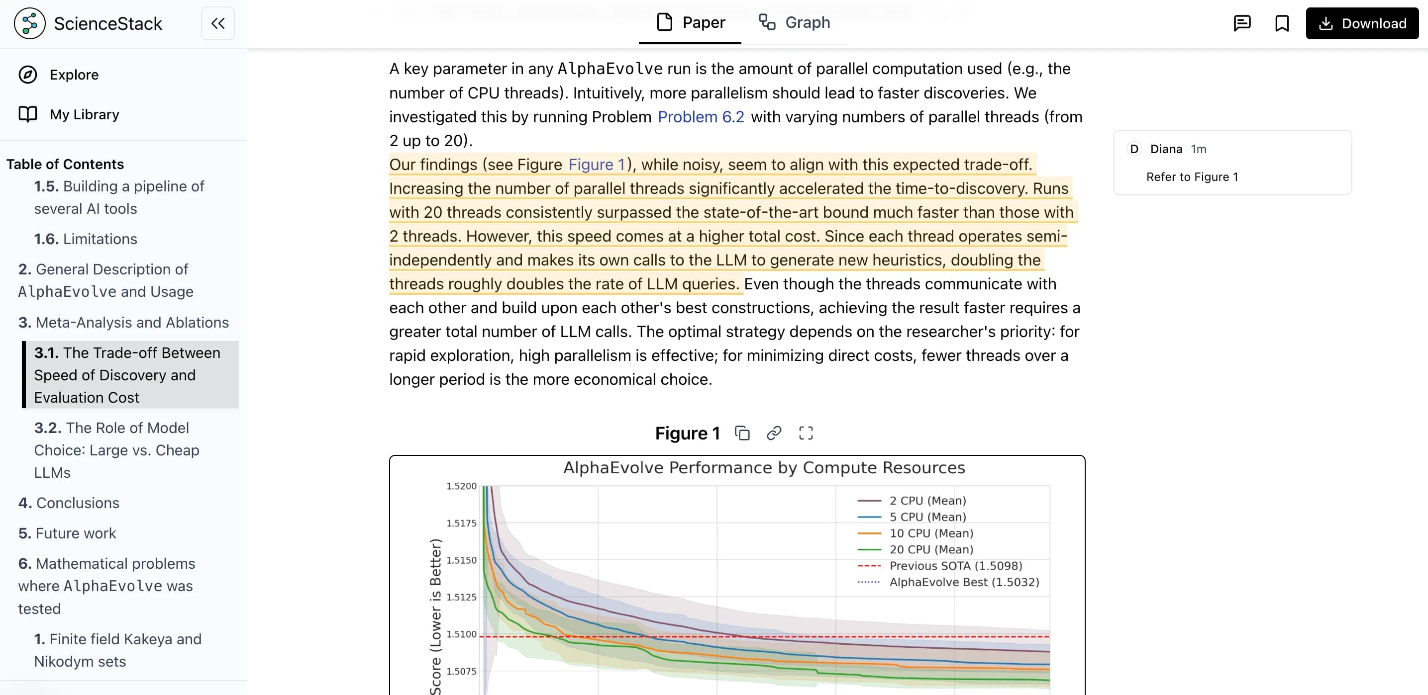 ScienceStack Desktop View